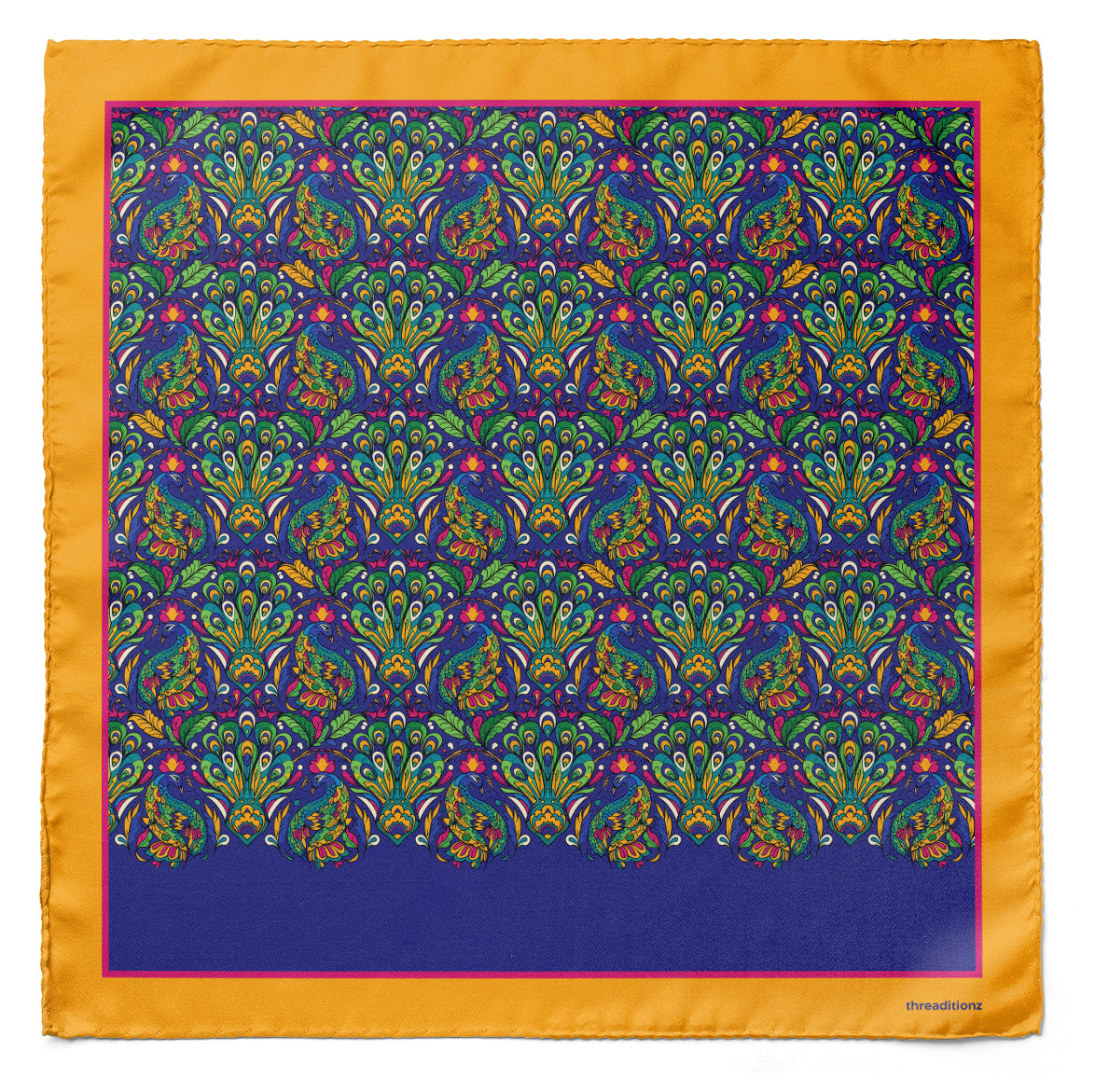 Iridescent Plume — Dual-Sided Cravat & Pocket Squares Set