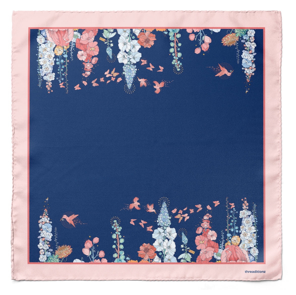 Fleur de Prestige – Dual-Sided Cravat & Pocket Squares Set