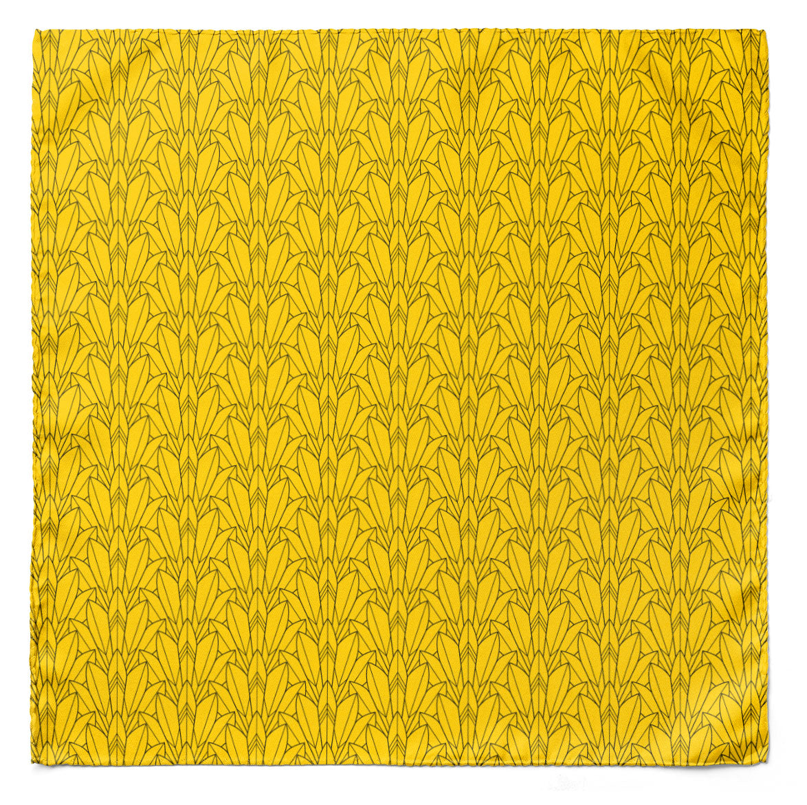 SUNNY FOLIAGE SILK SCARF & POCKET SQUARE SET