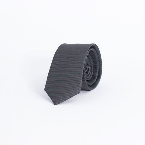 CHARCOAL GREY TEXTUTED TIE