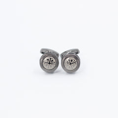 CHARCOAL MAZE CUFFLINKS