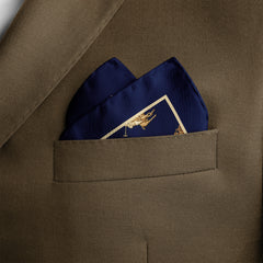 THE BLUE POLO STANDARD SILK POCKET SQUARE