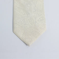 CREAM  PAISLEY FESTIVE TIE