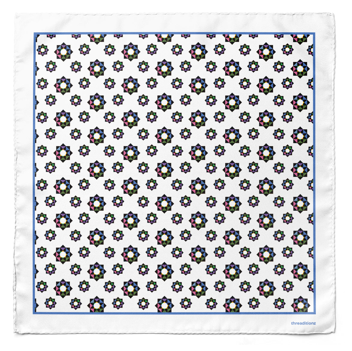 Iridescent Plume — Dual-Sided Cravat & Pocket Squares Set