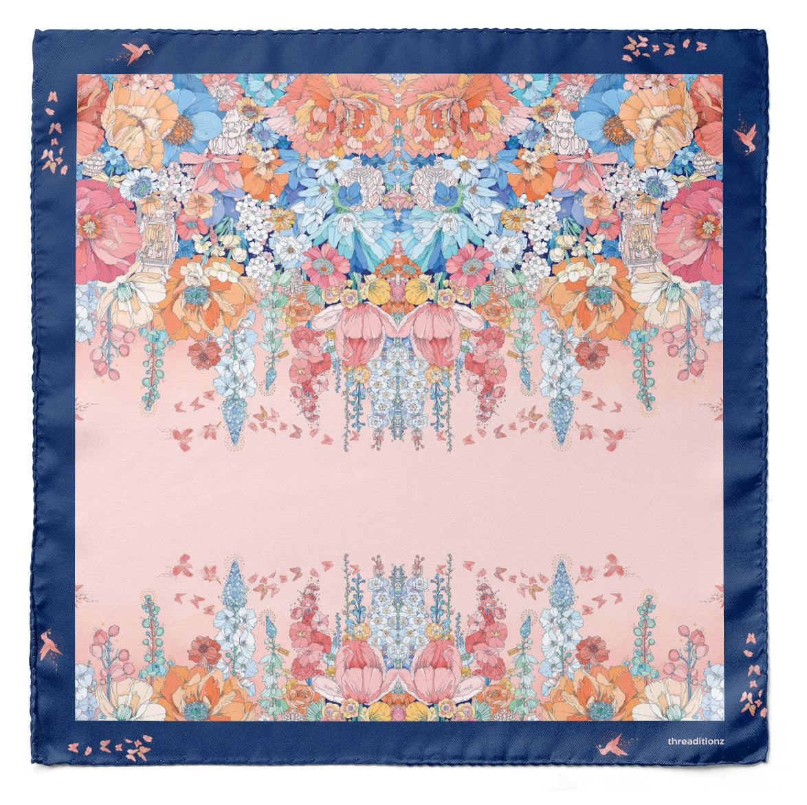 Fleur de Prestige – Dual-Sided Cravat & Pocket Squares Set