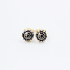 GREY & GOLD STARRY CUFFLINKS