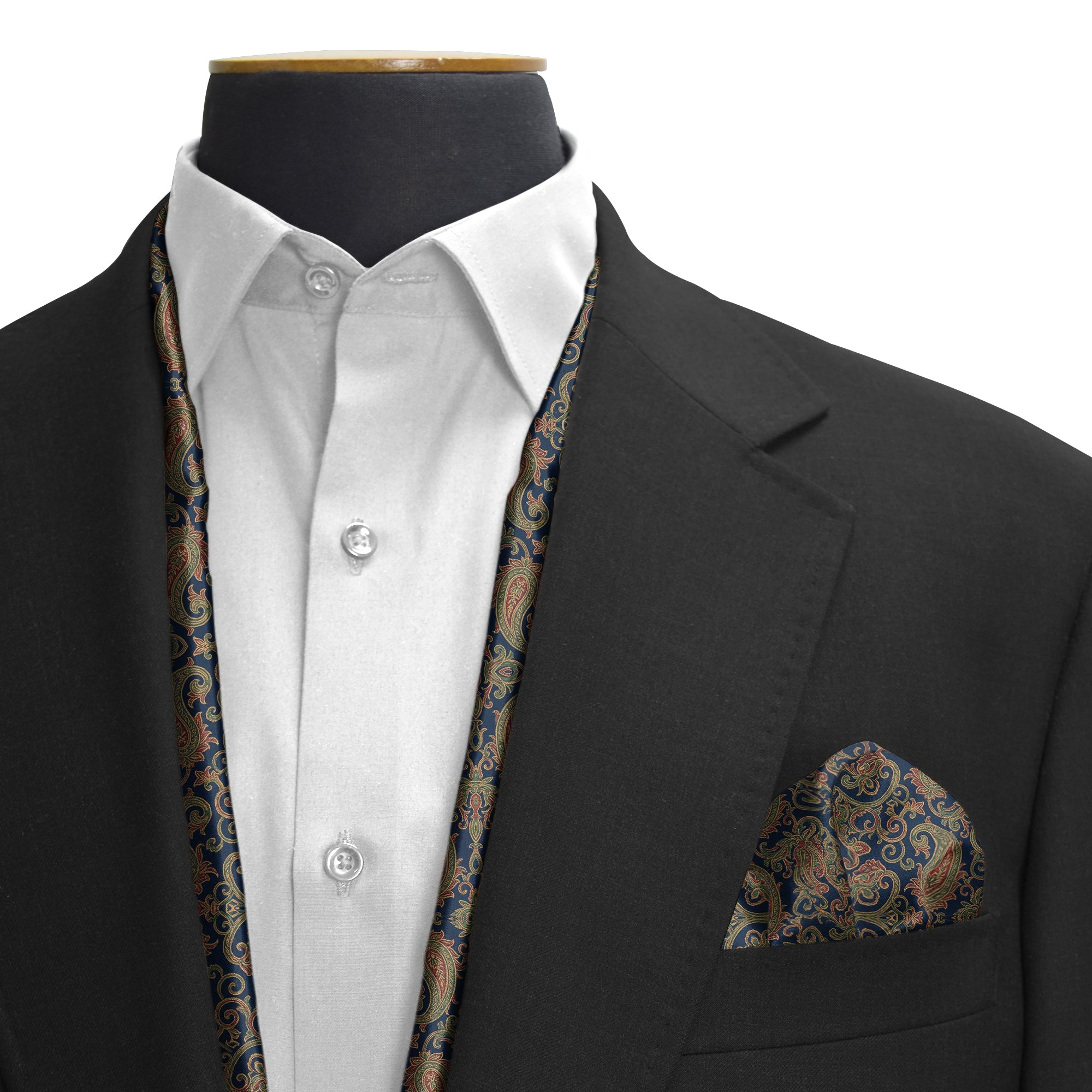 Paisley d’Exception – Dual-Sided Scarf & Pocket Squares Set