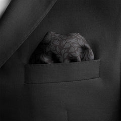 THE DARK VINTAGE SILK POCKET SQUARE
