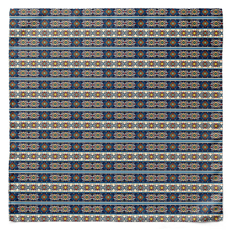 DIAMOND MAZE SILK CRAVAT & POCKET SQUARE SET