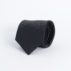 BLACK PAISLEY FESTIVE TIE