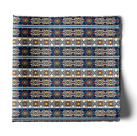 DIAMOND MAZE SILK POCKET SQUARE