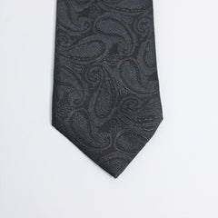 BLACK PAISLEY FESTIVE TIE