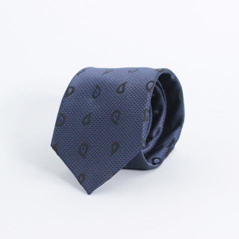 BLUE MINI PAISLEY TIE