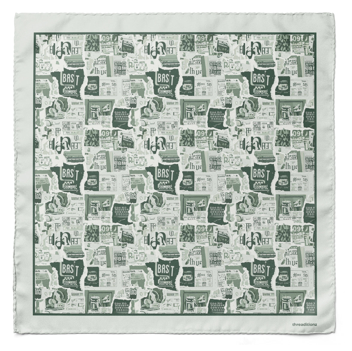 Heritage Headlines – Dual-Sided Cravat & Pocket Squares Set