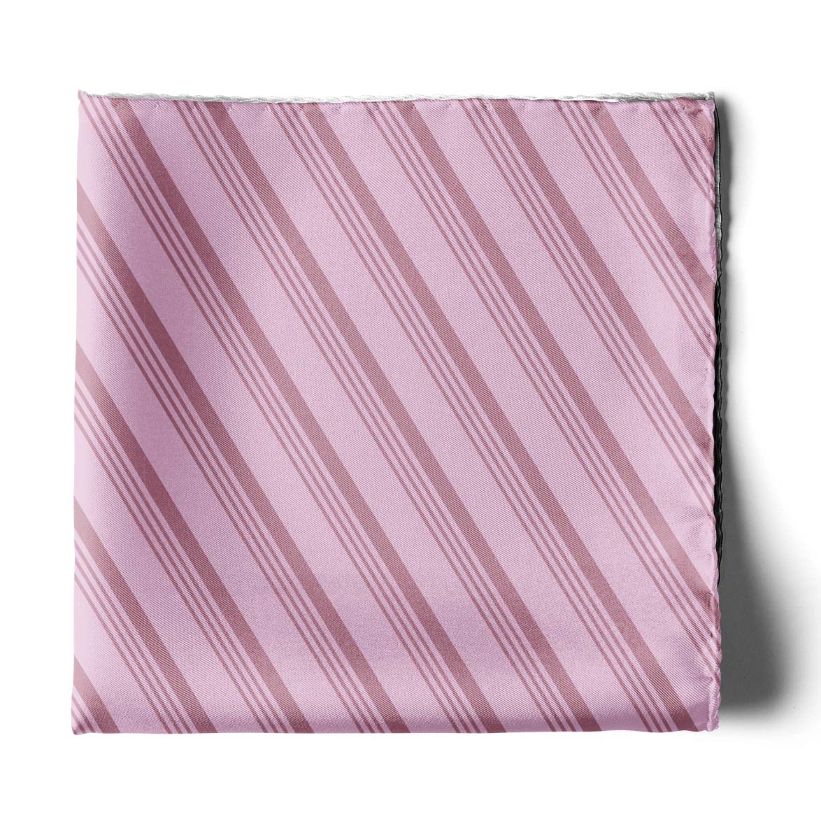 FOUR IN ONE PASTEL PINK SILK POCKET SQUARE