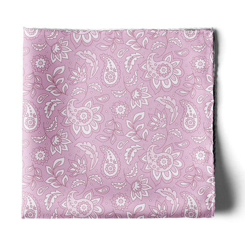 FOUR IN ONE PASTEL PINK SILK POCKET SQUARE