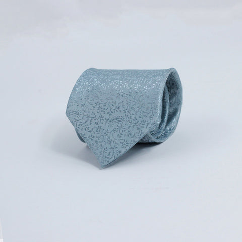 STEEL BLUE SELF PRINTED TIE