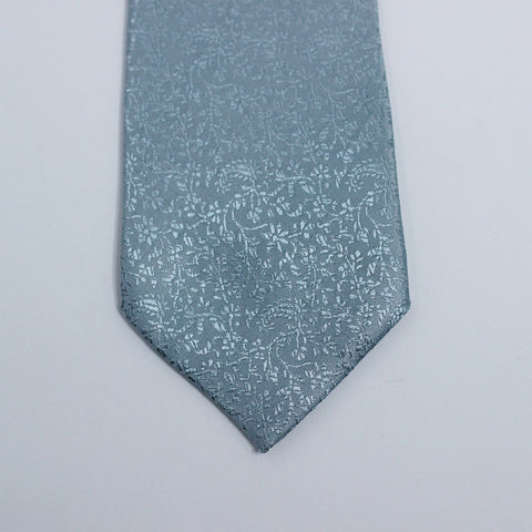 STEEL BLUE SELF PRINTED TIE