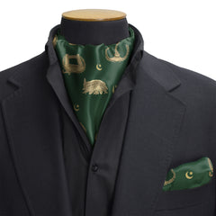 روحِ پاکستان – Dual-Sided Cravat & Pocket Squares Set
