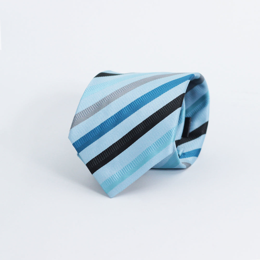 THE ICE BLUE STRIPED TIE