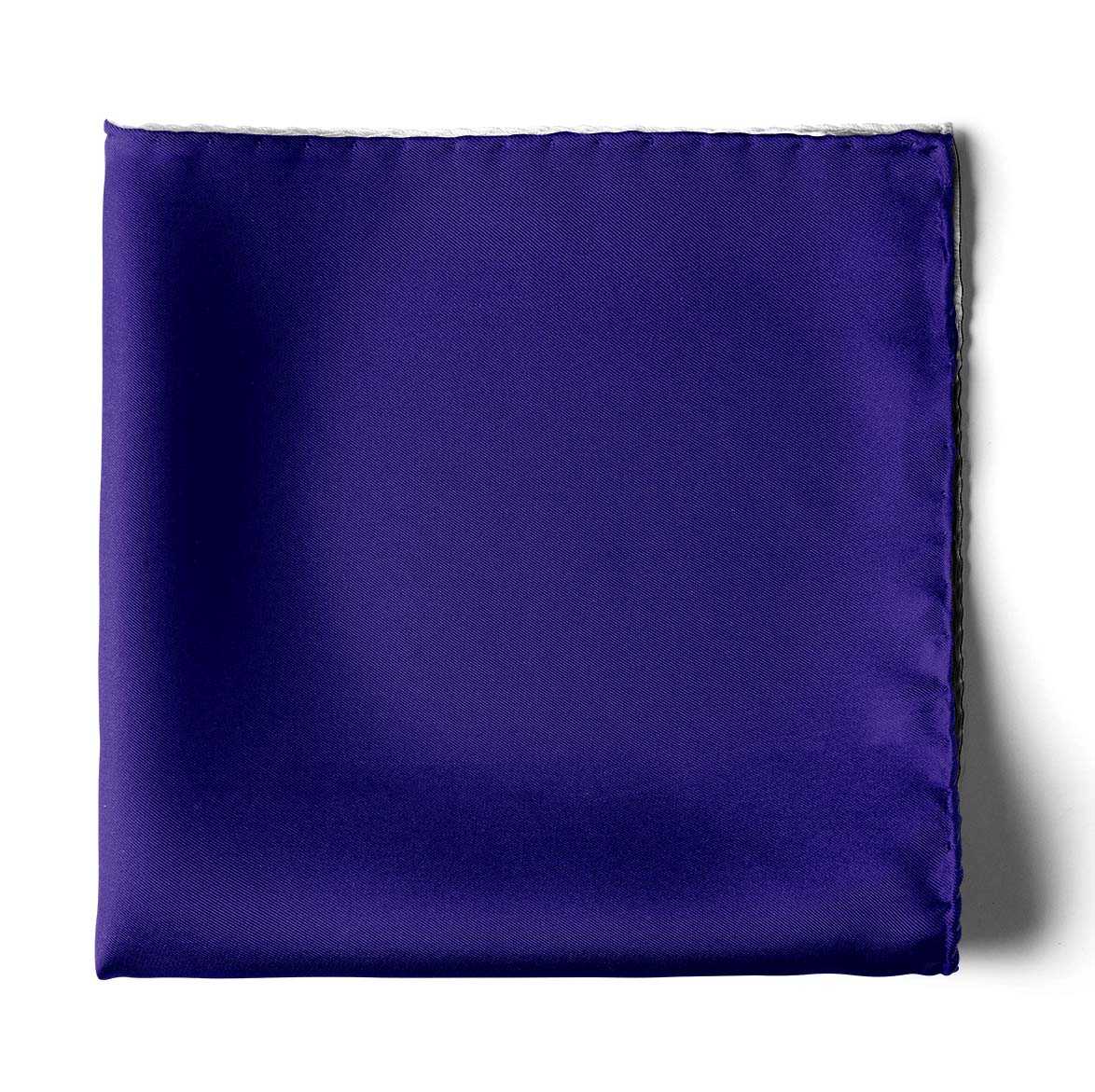 THE SOLID NAVY BLUE SILK POCKET SQUARE