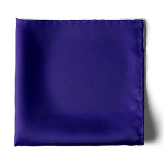 THE SOLID NAVY BLUE SILK POCKET SQUARE
