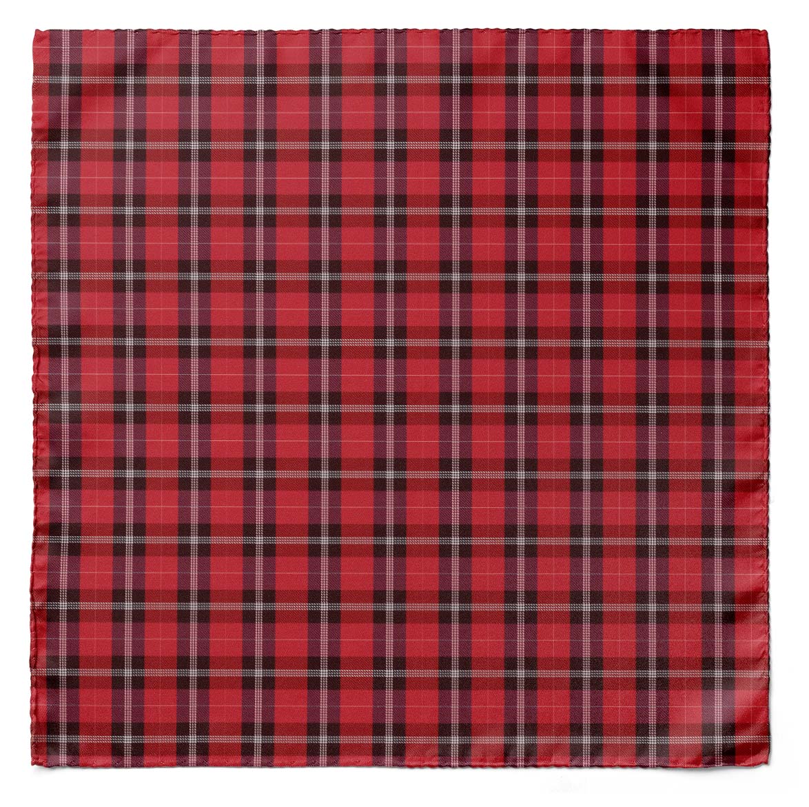 THE RED CLASSIC PLAID SILK CRAVAT