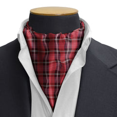 THE RED CLASSIC PLAID SILK CRAVAT