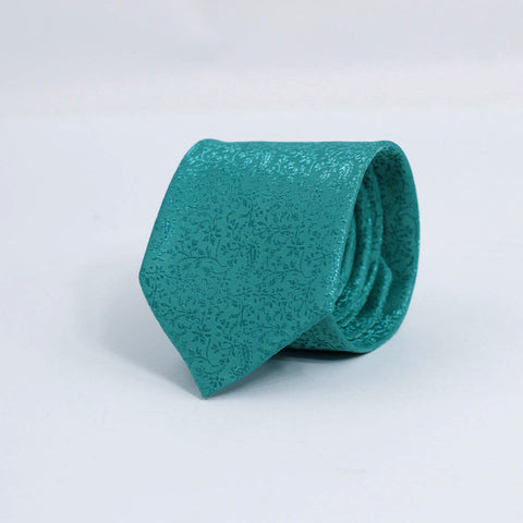 ZINC GREEN SELF PRINTED TIE