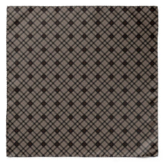 THE UMBER BROWN PLAID SILK SCARF & POCKET SQUARE SET