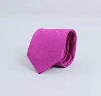DEEP MAGENTA SELF PRINTED TIE