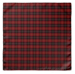 THE MAROON CLASSIC PLAID SILK SCARF & POCKET SQUARE SET