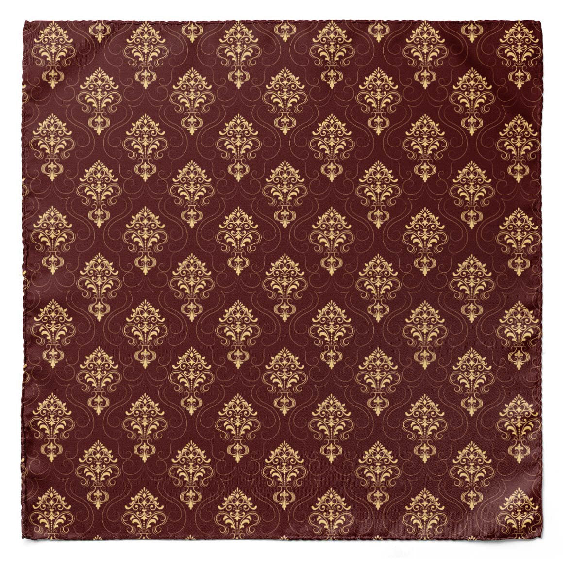 CAPUT MORTUUM DARK SILK SCARF & POCKET SQUARE SET