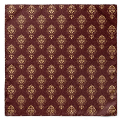 CAPUT MORTUUM DARK SILK POCKET SQUARE