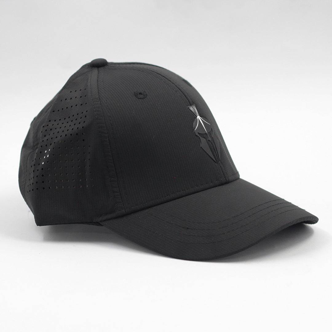JET BLACK PERFORATED CAP