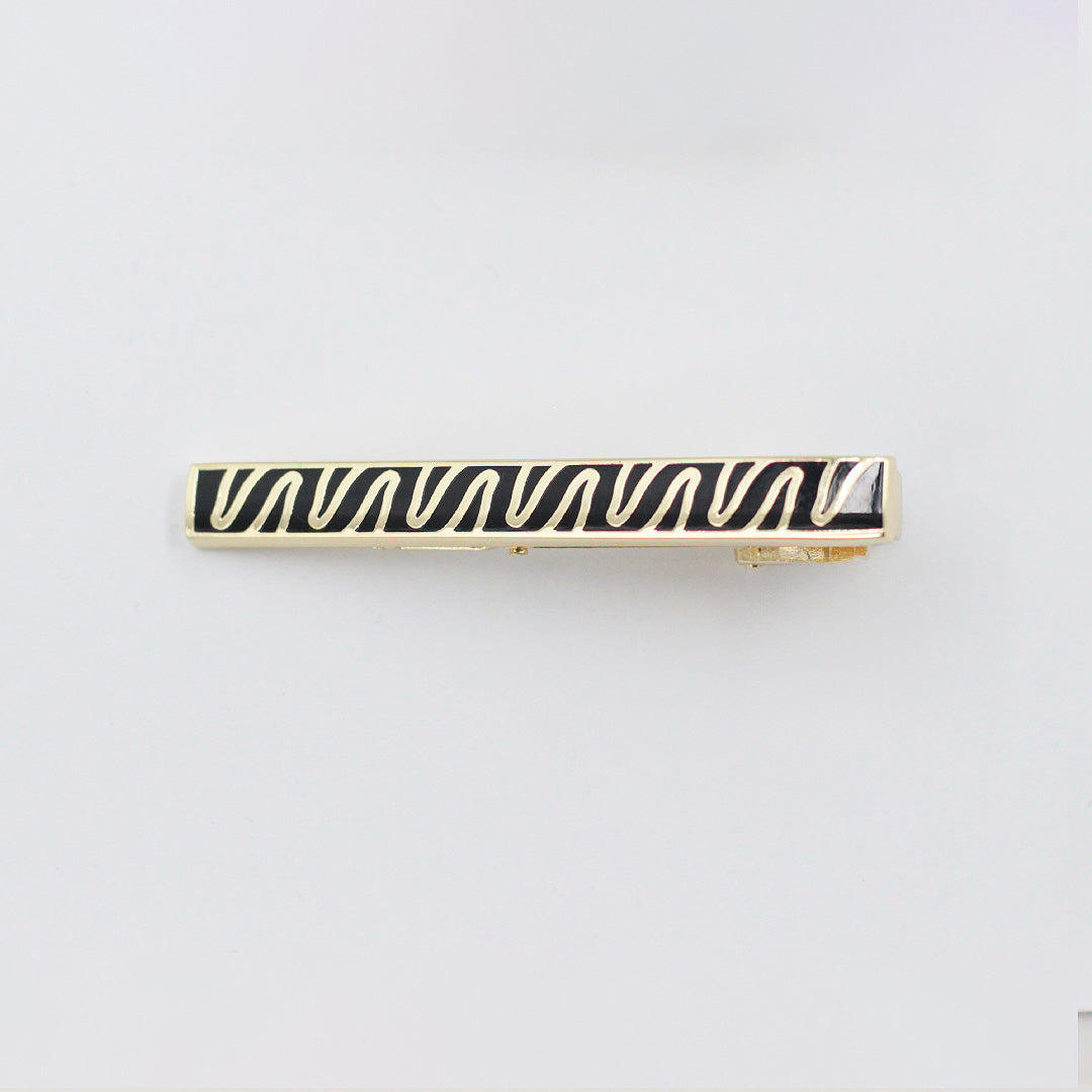 THE WAVY GOLD TIE CLIP