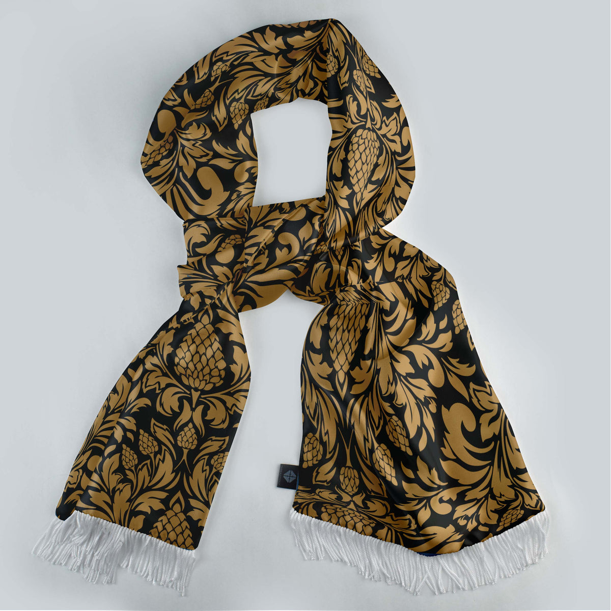 THE GOLD VINTAGE SILK MEN SCARF