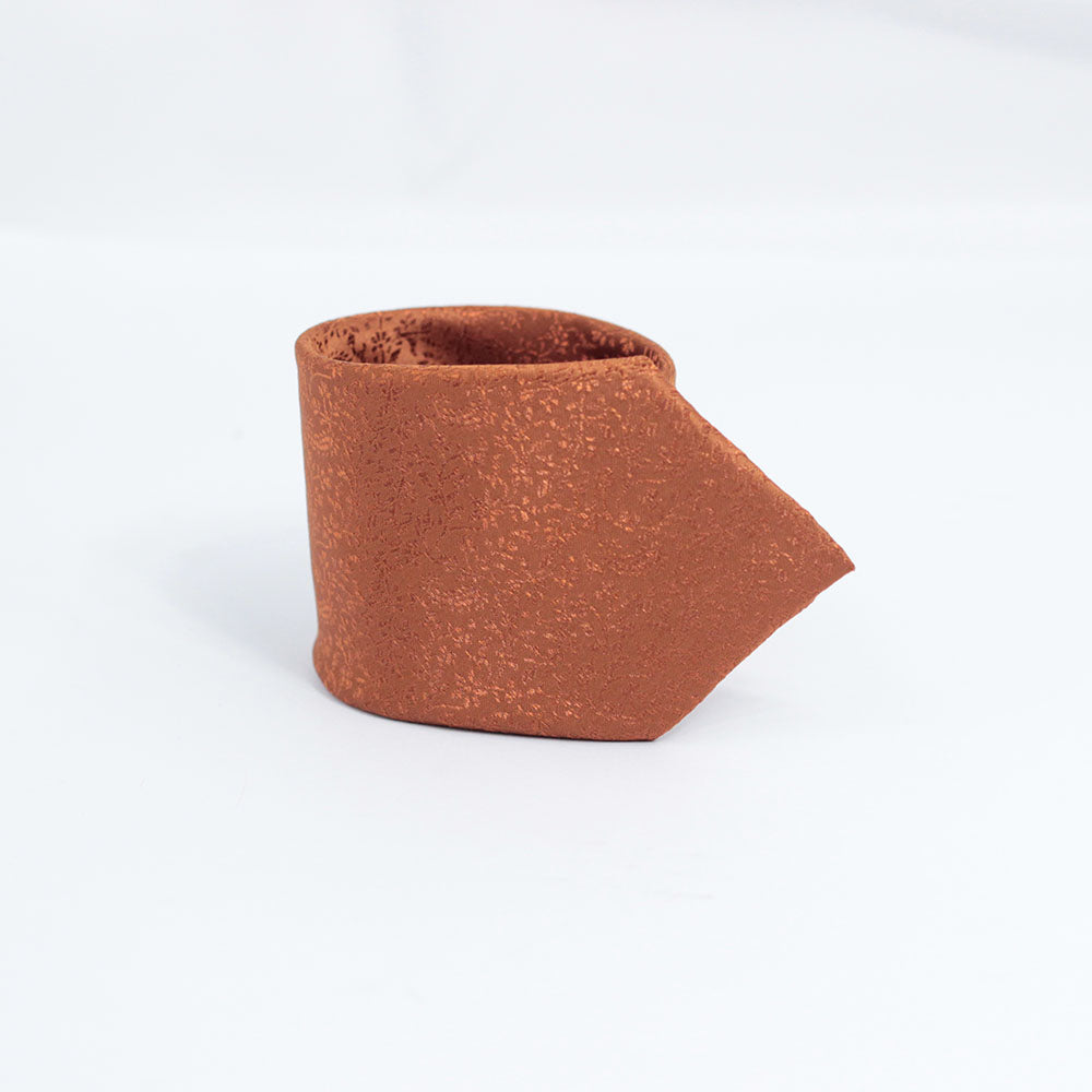 RUST SELF PRINTED TIE