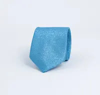 CERULEAN BLUE SELF PRINTED TIE