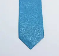 CERULEAN BLUE SELF PRINTED TIE