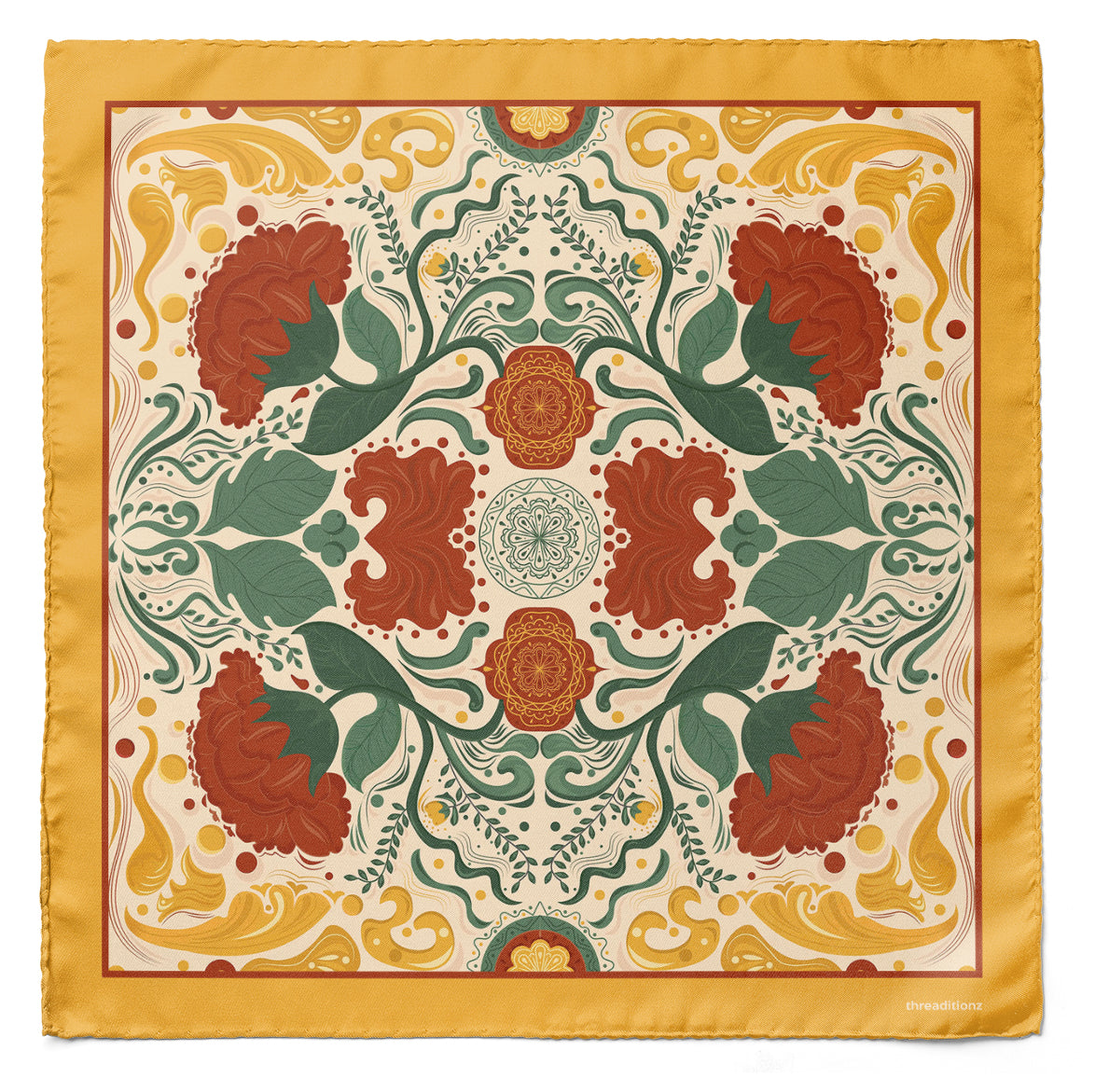 Fleur Viva Dual-Sided Cravat and Pocket Squares Set