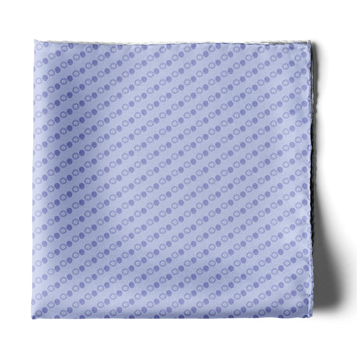 FOUR IN ONE PASTEL LILAC SILK POCKET SQUARE