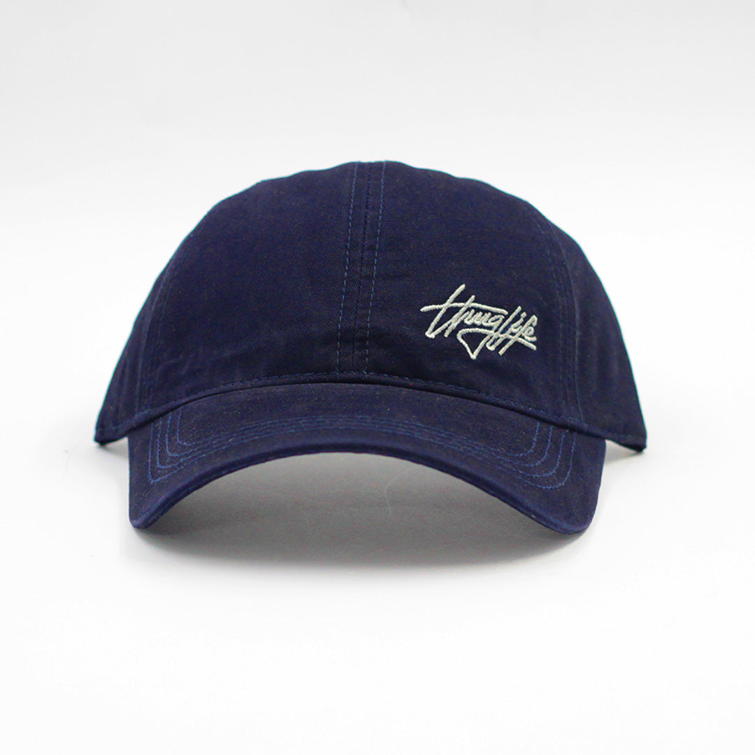 THUG-LIFE NAVY BLUE BASEBALL CAP