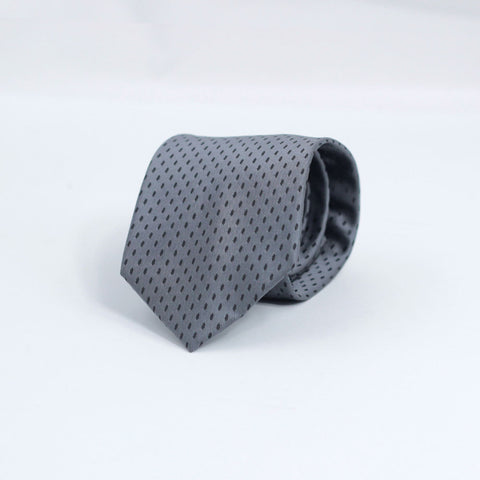 THE DOTTED CHARCOAL NECKTIE