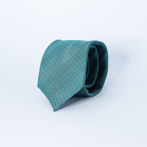 DEEP AQUA TEXTURED POCKET SQUARE & TIE SET