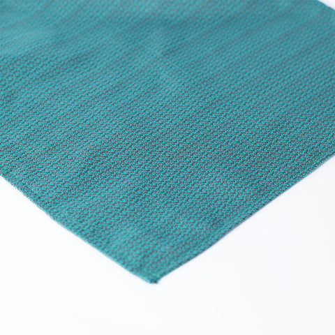 DEEP AQUA TEXTURED POCKET SQUARE & TIE SET