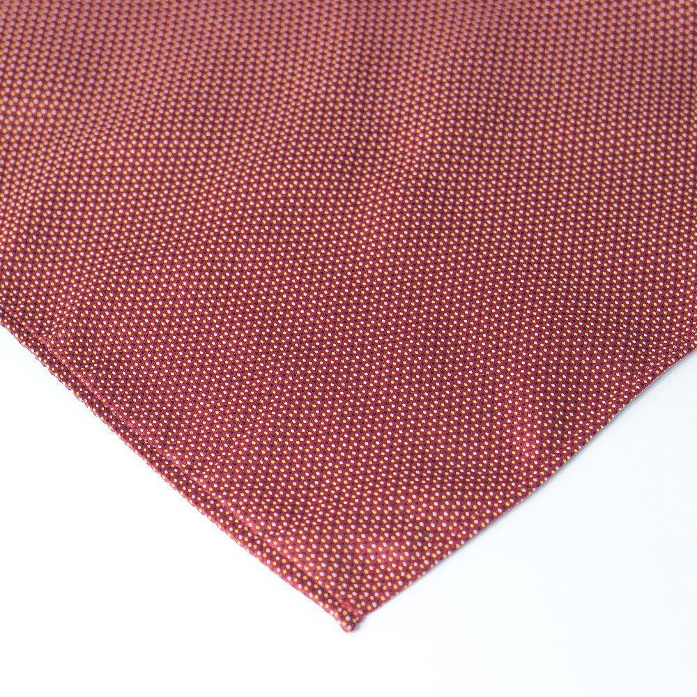 MAROON QUADRUPLE POLKA POCKET SQUARE & TIE SET-06