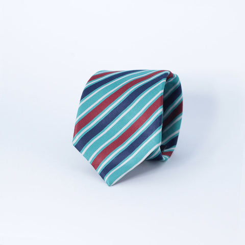 CLASSIC REGIMENTAL STRIPED POCKET SQUARE & TIE SET