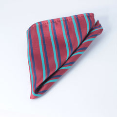 ELEGANT REGIMENTAL STRIPED POCKET SQUARE & TIE SET