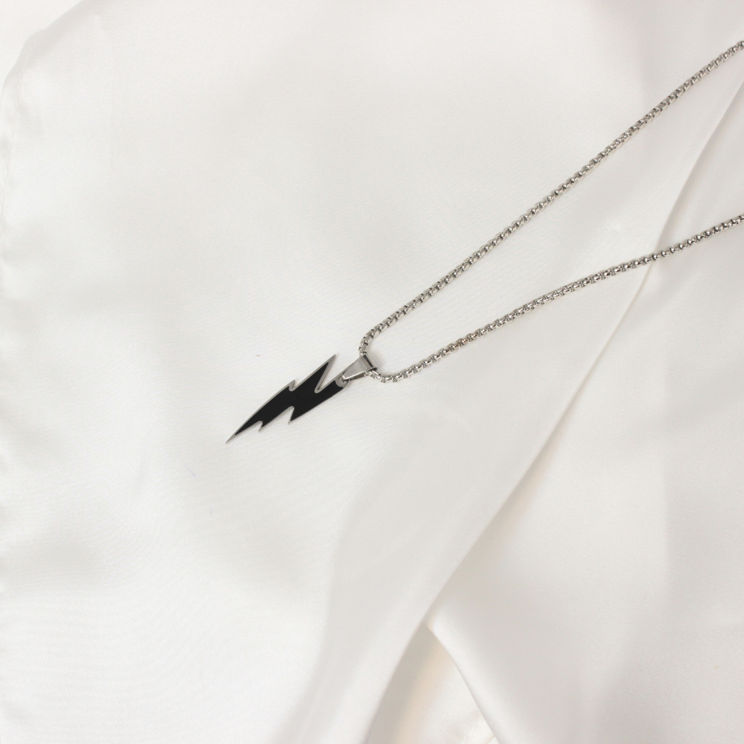 BOLT LINK MEN'S PENDANT AND CHAIN SET